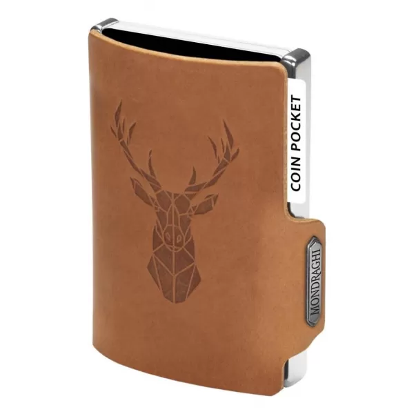  Portofel MONDRAGHI Silhouette Modern Deer CARAMEL 
