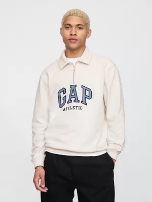 Hanorac pentru bărbați GAP POLO HALF ZIP SWEATSHIRT 744734-02 PIATRA CARLS