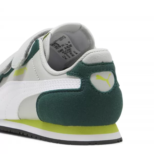  Pantofi pentru copii PUMA CABANA RACER SL 20 V PS 383730-19 GRI DESCHIS/ALB/MIRT ÎNCHIS 