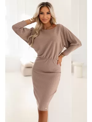 Rochie NUMOCO LARA 399-4 MOUSSE DE MOCA