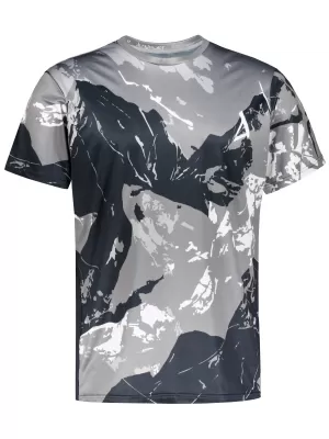 Tricou premium pentru bărbați ALTISPORT VOJ/ALM131TR01 GRI/NEGRU
