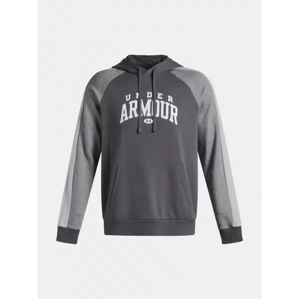  Hanorac pentru bărbați UNDER ARMOUR UA RIVAL FLC CB HOOD 6003958-025 GRI 