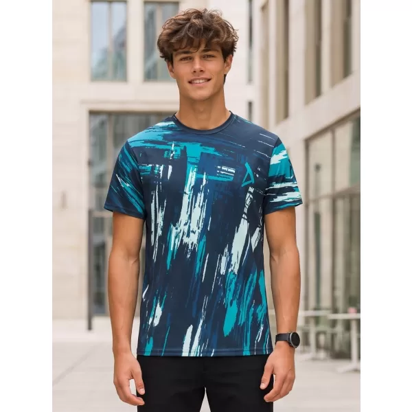  Tricou premium pentru bărbați ALTISPORT VOJ/ALM010TR01 ALBASTRU MARIN 