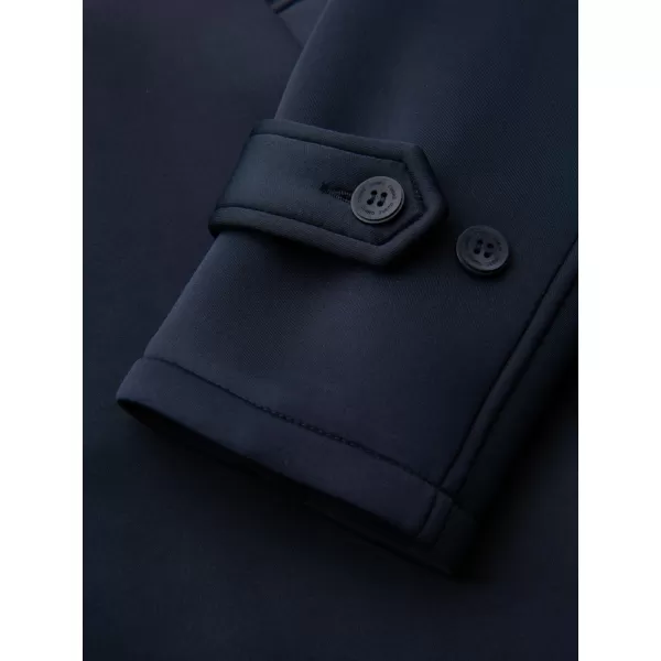  Palton pentru bărbați OMBRE OM-COLC-0144 ALBASTRU MARIN 