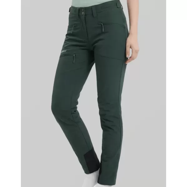  Pantaloni de dama HUSKY KABUKI L VERDE ÎNCHIS 