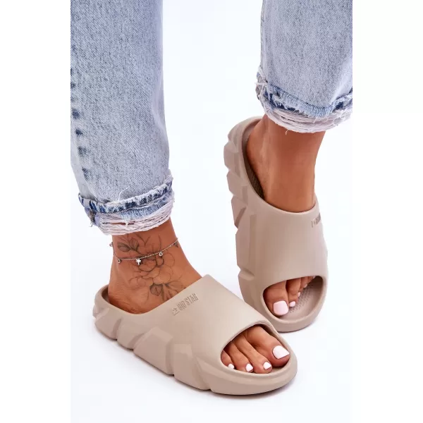  Papuci dama BIG STAR LL274593 BEJ Pantofi Big Star 