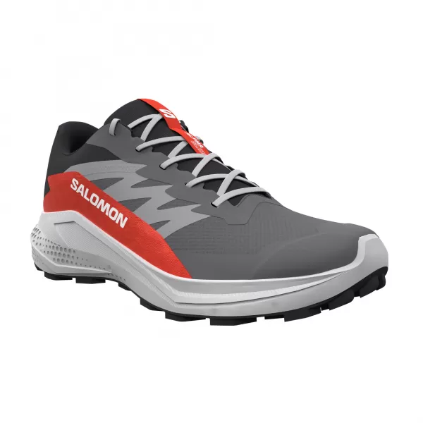  Pantofi pentru bărbați SALOMON ALPHAGLIDE GTX L47975300 CASTLEROCK/LUNAR ROCK/ROȘIE CHERRY 