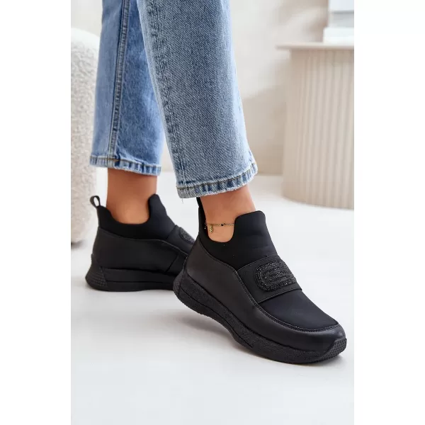  Pantofi de dama cu platforma ARTIKER 55C0035 NEGRU 