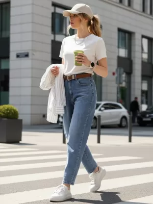 Pantaloni de dama DSTREET UY2885 ALBASTRU