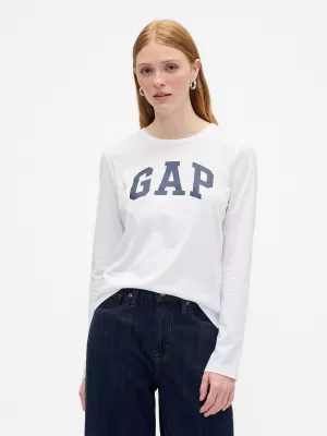 Tricou pentru femei GAP CREW LONGSLEEVE TEE 846968-04 ALB UK