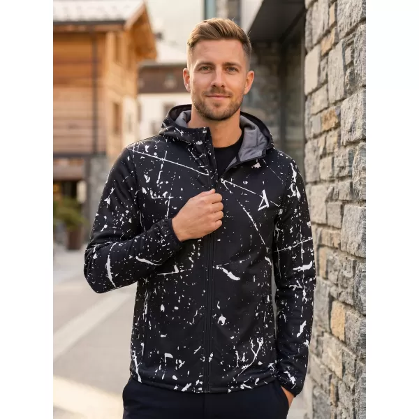 Jachetă softshell premium pentru bărbați ALTISPORT VOJ/ALM034JACK01 NEGRU 