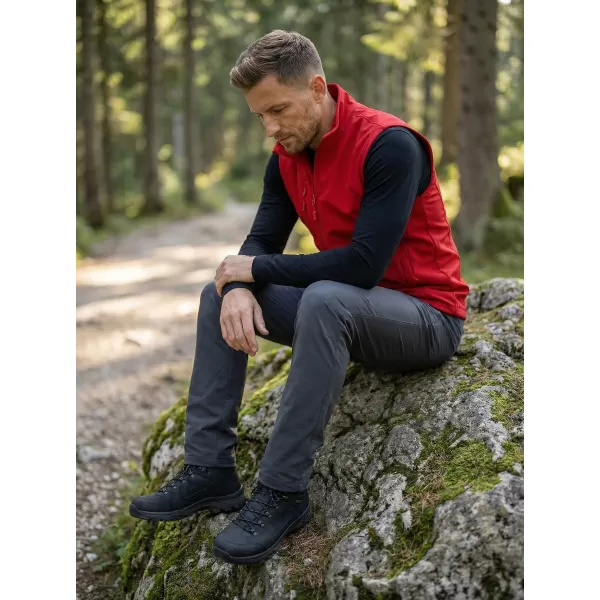  Vestă softshell pentru bărbați ALTISPORT NoPrint NP/ALM865 ROŞU 