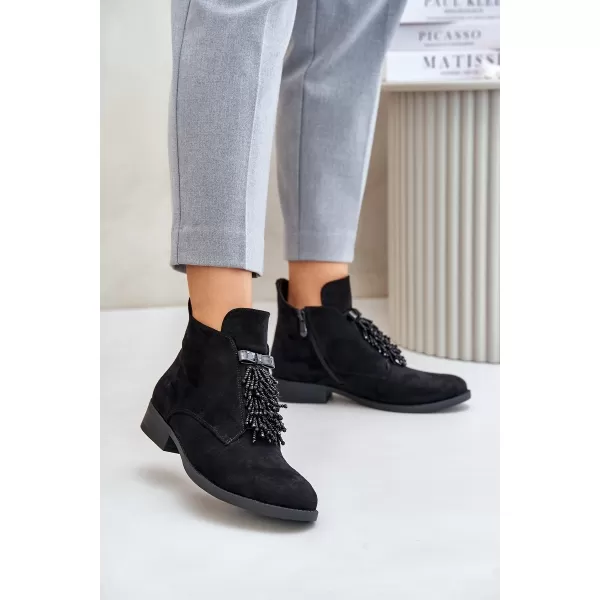  Pantofi de dama S.BARSKI HY42-715 NEGRU 