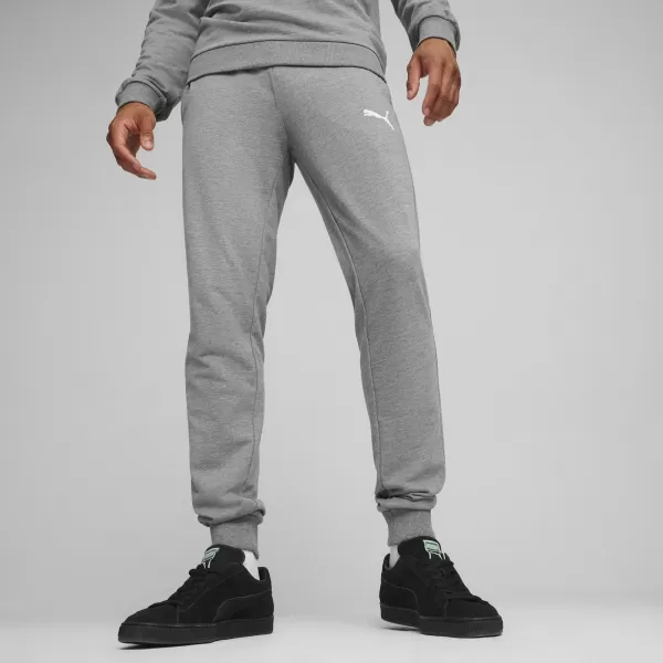  Pantaloni de trening pentru bărbați PUMA TEAMGOAL CASUALS PANTS 658598_33 GRI MIJLOCIU ERICH/ALB 