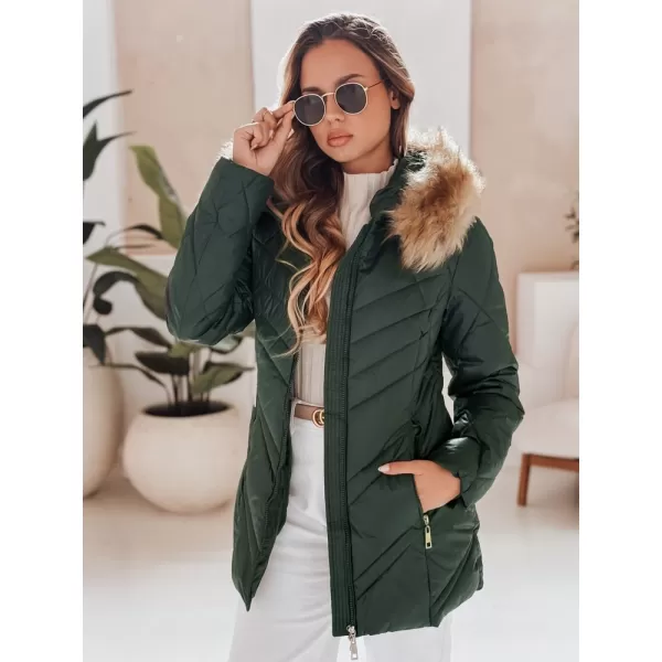  Geaca de dama DSTREET TY4008 VERDE 