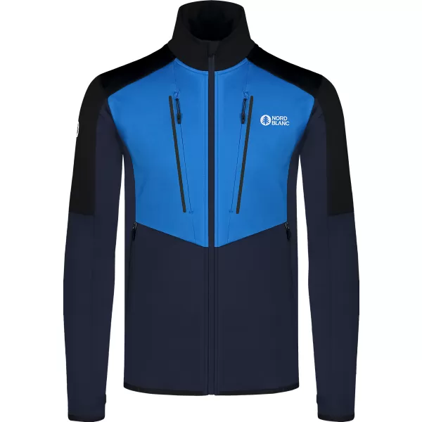  Hanorac powerfleece pentru bărbați NORDBLANC GROAN NBWFM8282 ALBASTRU 