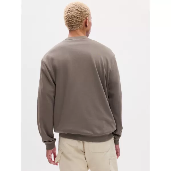  Hanorac pentru bărbați GAP LOGO CREWNECK SWEATSHIRT 829103-02 CAȘMIR NOU 