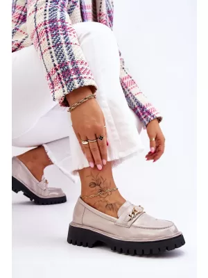 Mocasini de dama S.BARSKI Ronin GRI DESCHIS