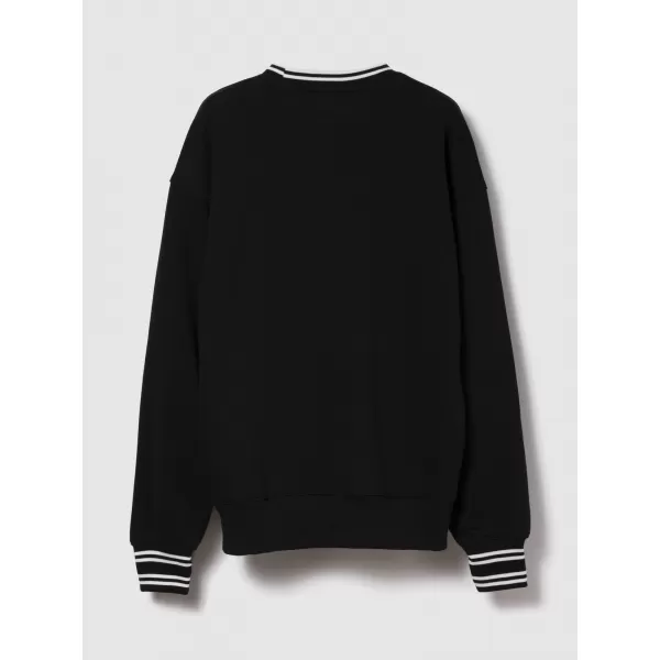  Hanorac de dama GAP LOGO SWEATSHIRT 817101-00 NEGRU ADEVĂRAT 