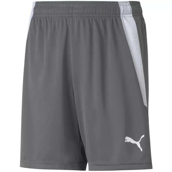  Pantaloni scurți pentru copii PUMA TEAMLIGA SHORTS JR 704931-13 SMOKED PEARL/ PERLAT AFUMAT/ALB PUMA 