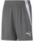 Pantaloni scurți pentru copii PUMA TEAMLIGA SHORTS JR 704931-13 SMOKED PEARL/ PERLAT AFUMAT/ALB PUMA