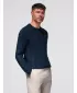 Pulover pentru bărbați OMBRE OM-SWSW-0173 ALBASTRU MARIN