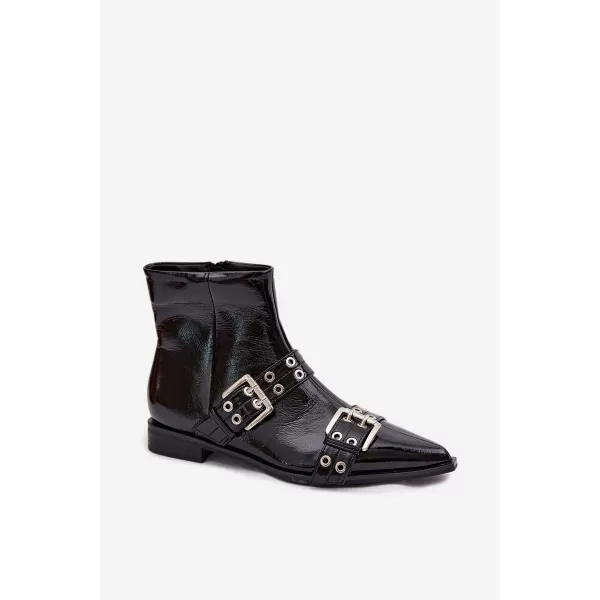  Pantofi de dama cu toc BOTO HAMIRA 42065 NEGRU 