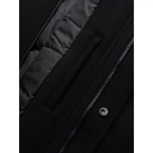  Palton pentru bărbați OMBRE OM-COWC-0132 NEGRU 