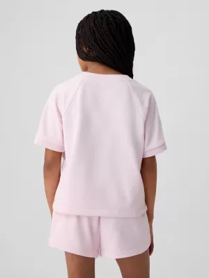 Tricou pentru copii GAP RAGLAN PULLOVER 427789-00 BUJORI UȘOARE