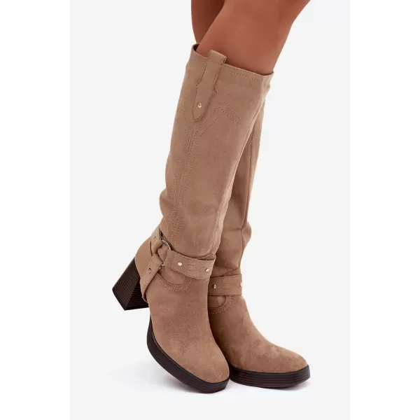  Cizme de dama BOTO ALESSARA 40612 KAKI 