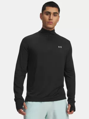 Tricou pentru bărbați UNDER ARMOUR VELOCITI 1/4 ZIP 6010887-001 NEGRU
