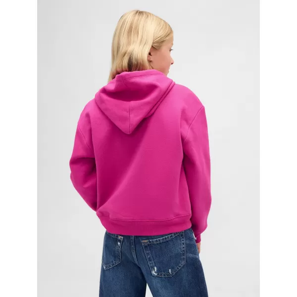  Hanorac pentru copii GAP LOGO HOODIE PULLOVER 843868-03 FUCSIA STRĂLUCITOR 
