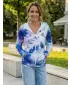 Hanorac premium pentru femei cu fermoar ALTISPORT VOJ/ALW127MI02 ALBASTRU/VIOLET
