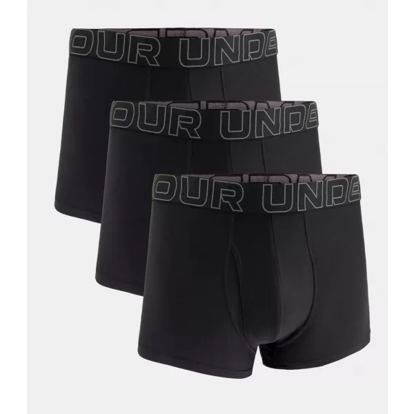  Boxeri pentru bărbați UNDER ARMOUR M UA PERF TECH 3IN NEGRU 
