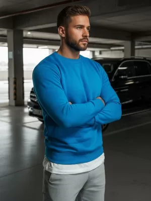 Hanorac pentru bărbați DSTREET BX4386 ALBASTRU