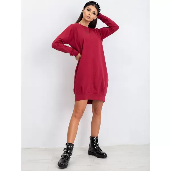  Rochie BASIC FEEL GOOD RV-TU-5184.93P BURGUNDIA 