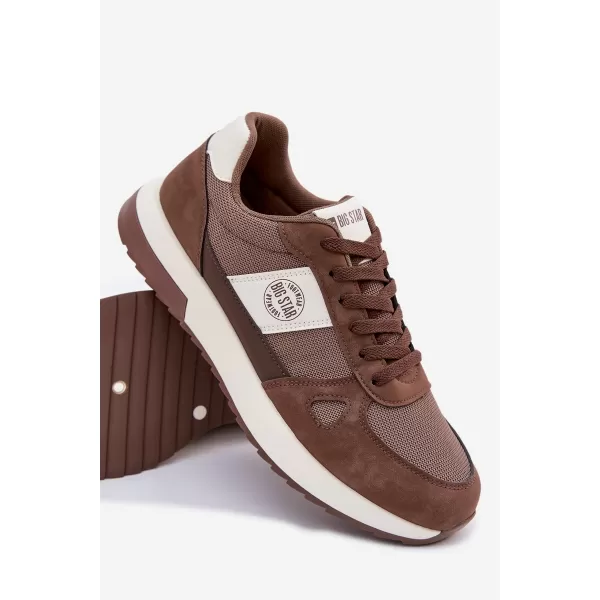  Adidași bărbați BIG STAR TT174353 MARO/BEJ Pantofi Big Star 