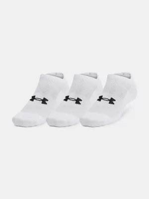 Șosete UNDER ARMOUR UNISEX UA TC NO SHOW (3 PÁRY) 1386313-100 ALB