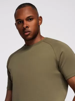 Tricou pentru bărbați OMBRE OM-TSCT-0240 MĂSLINE