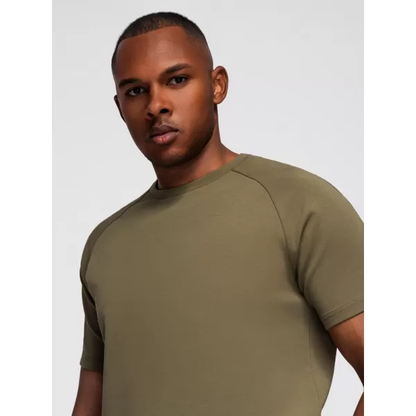  Tricou pentru bărbați OMBRE OM-TSCT-0240 MĂSLINE 