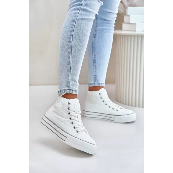  Adidași de damă BIG STAR OO274A473 WHITE Pantofi Big Star 