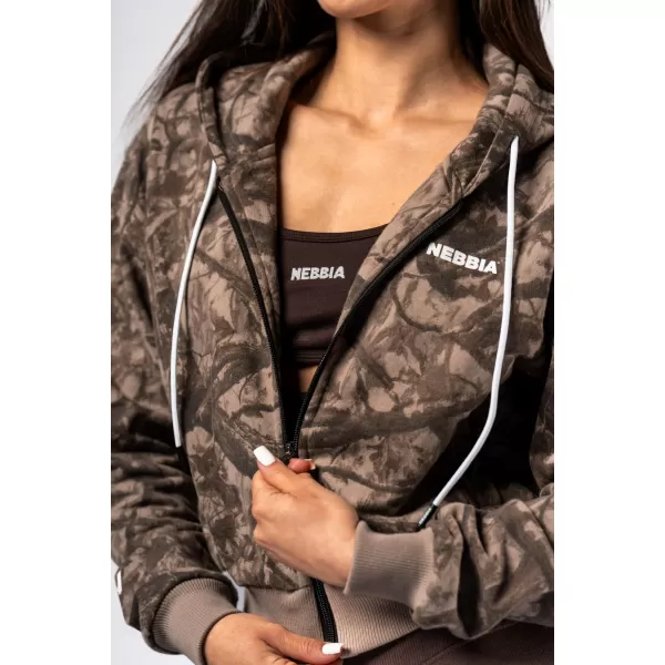  Hanorac cu fermoar POWER 895 LIGHT BROWN CAMO Nebbia 