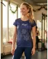 Tricou de Crăciun premium pentru femei ALTISPORT VOJ/ALWVN8TR06 ALBASTRU ÎNCHIS