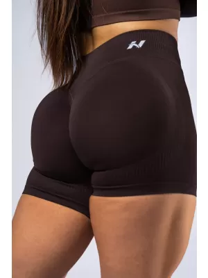 Pantaloni scurți push-up cu talie înaltă POWER 893 DARK BROWN Nebbia