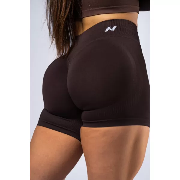  Pantaloni scurți push-up cu talie înaltă POWER 893 DARK BROWN Nebbia 