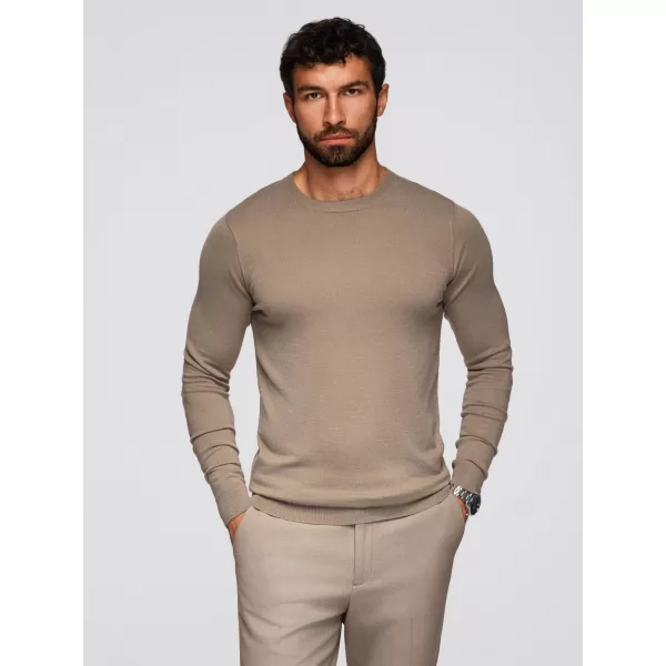  Pulover pentru bărbați OMBRE OM-SWBS-0106 BEJ ÎNCHIS 