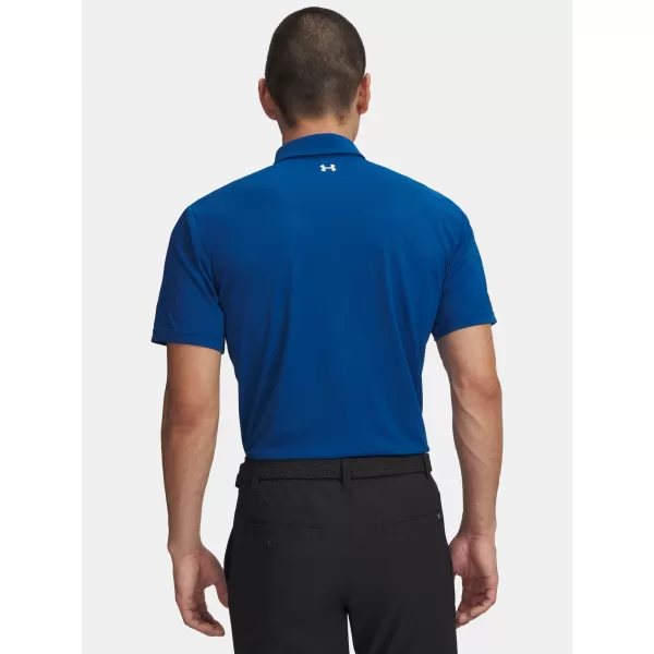  Tricou pentru bărbați UNDER ARMOUR UA T2G PIQUE POLO 6012303-426 ALBASTRU 