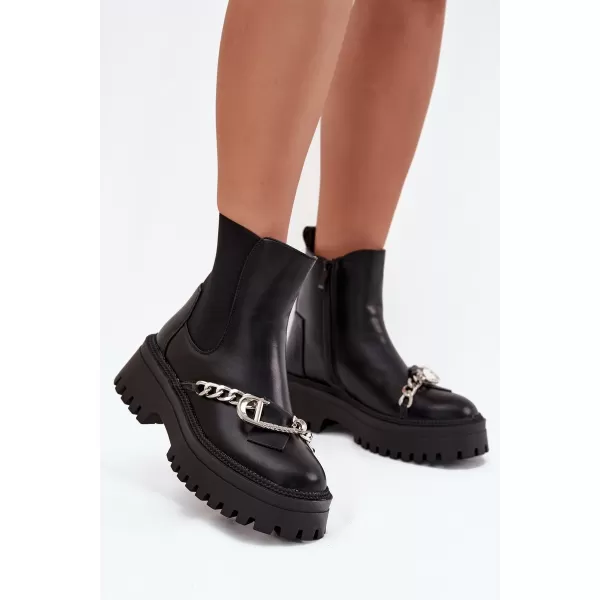  Pantofi de dama BOTO MARVELLA 38861 NEGRU 