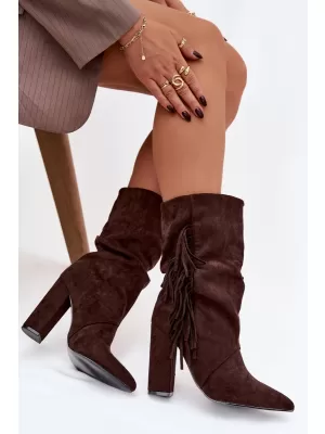 Pantofi de dama cu toc BOTO DARLINA 40515 MARO