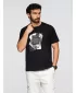 Tricou pentru bărbați OMBRE OM-TSPT-0261 NEGRU